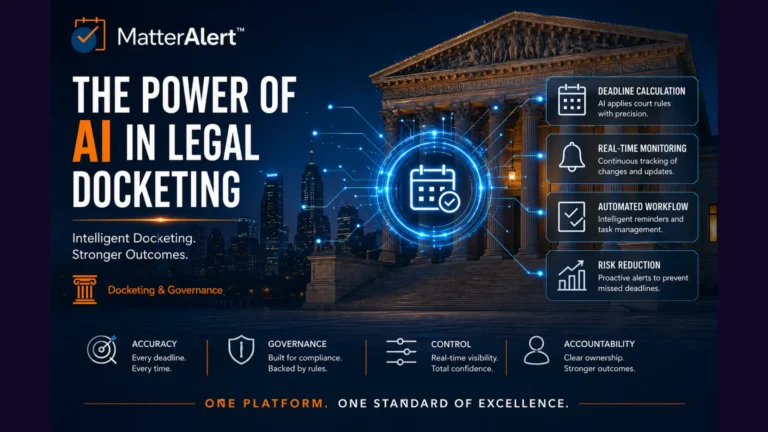 The Power of AI in Legal Docketing: A Game-Changer for Your Legal Practice